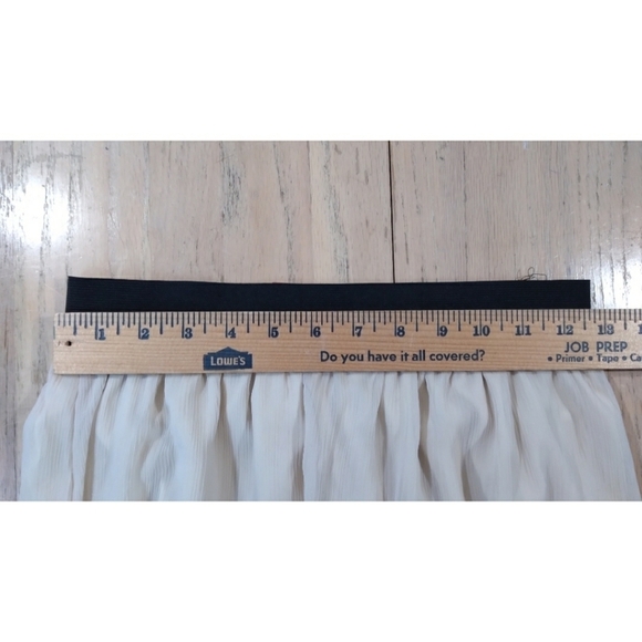 Nude sheer maxi skirt lined with mini skirt 3/5 - Picture 3 of 7